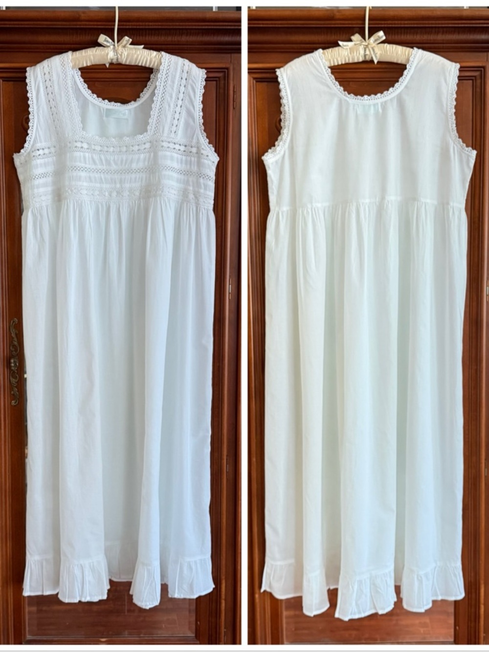 Bliss and Mischief Victorian Nightgown White New Size M/L NWT